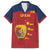 Spain Football Family Matching Off The Shoulder Long Sleeve Dress and Hawaiian Shirt 4th We Are The Champions - Wonder Print Shop