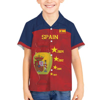 Spain Football Family Matching Off The Shoulder Long Sleeve Dress and Hawaiian Shirt 4th We Are The Champions - Wonder Print Shop