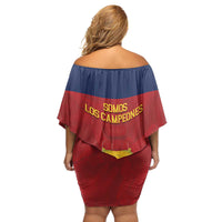 Spain Football Family Matching Off Shoulder Short Dress and Hawaiian Shirt 4th We Are The Champions - Wonder Print Shop