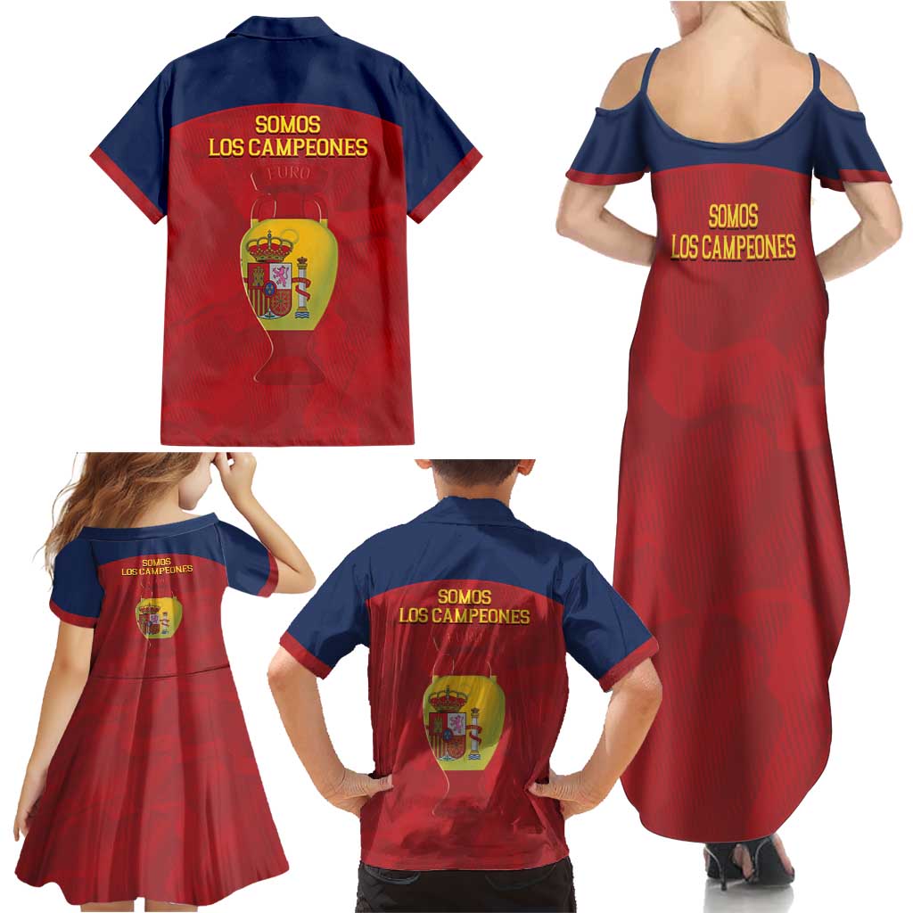Spain Football Family Matching Summer Maxi Dress and Hawaiian Shirt 4th We Are The Champions - Wonder Print Shop