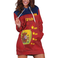 Spain Football Hoodie Dress 4th We Are The Champions - Wonder Print Shop