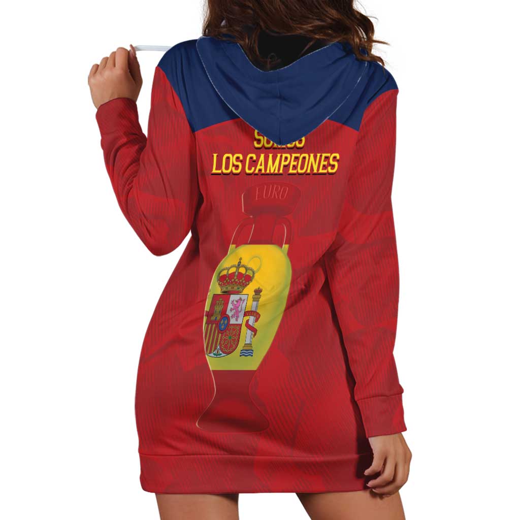 Spain Football Hoodie Dress 4th We Are The Champions - Wonder Print Shop