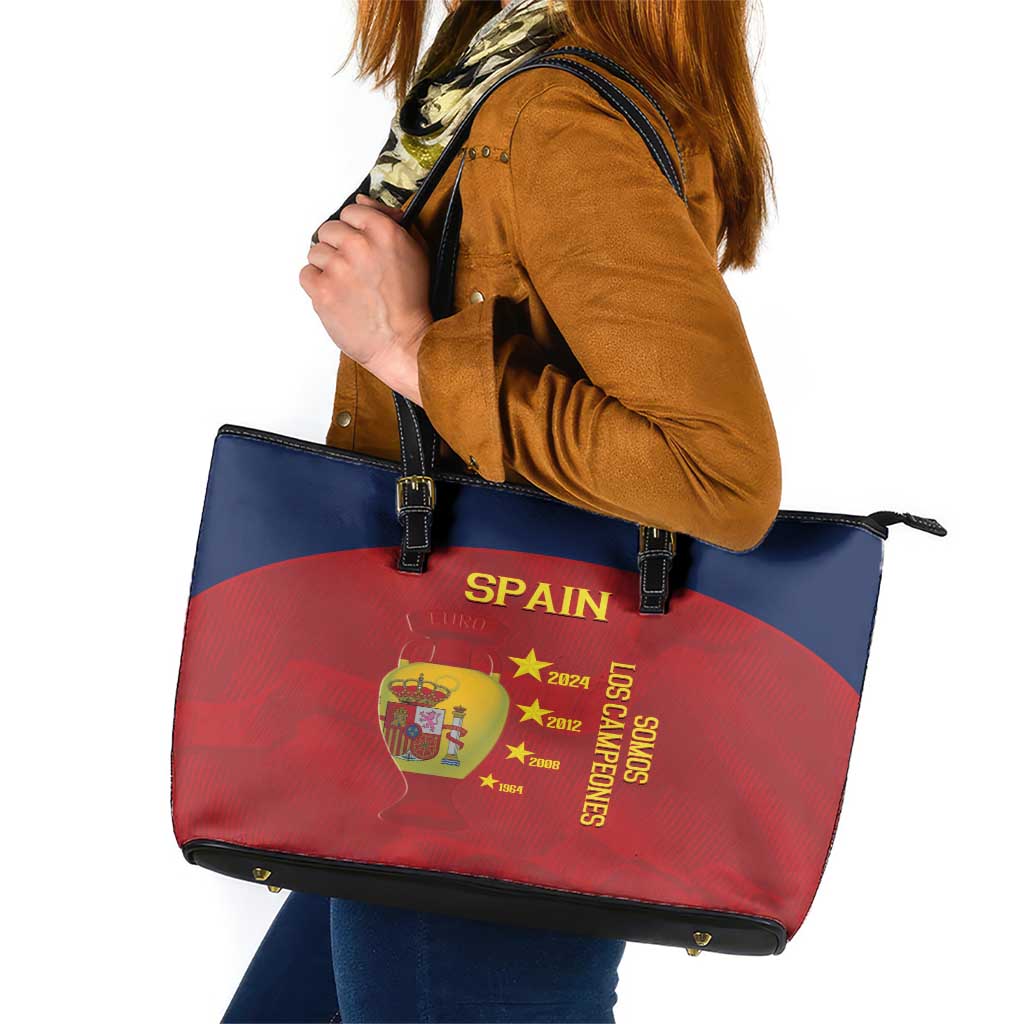 Spain Football Leather Tote Bag 4th We Are The Champions - Wonder Print Shop