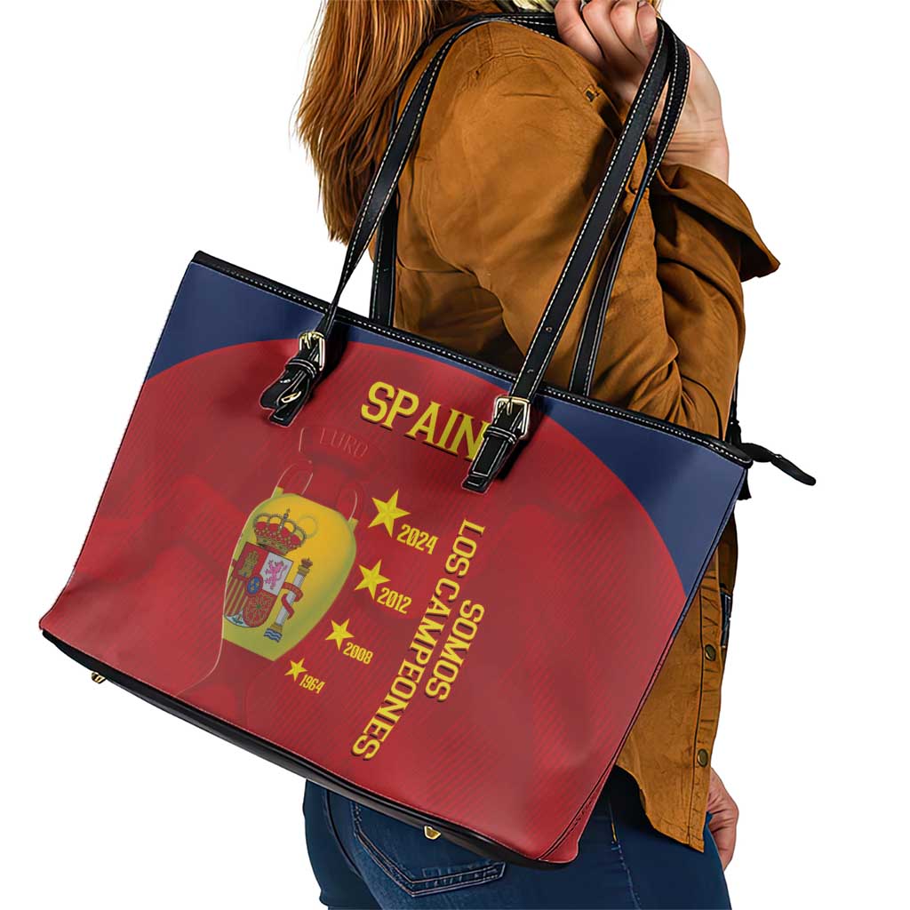 Spain Football Leather Tote Bag 4th We Are The Champions - Wonder Print Shop