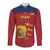 Spain Football Long Sleeve Button Shirt 4th We Are The Champions - Wonder Print Shop
