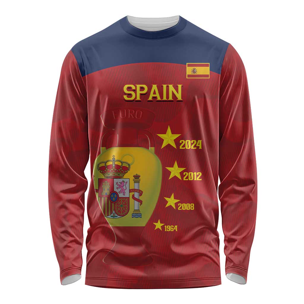 Spain Football Long Sleeve Shirt 4th We Are The Champions - Wonder Print Shop