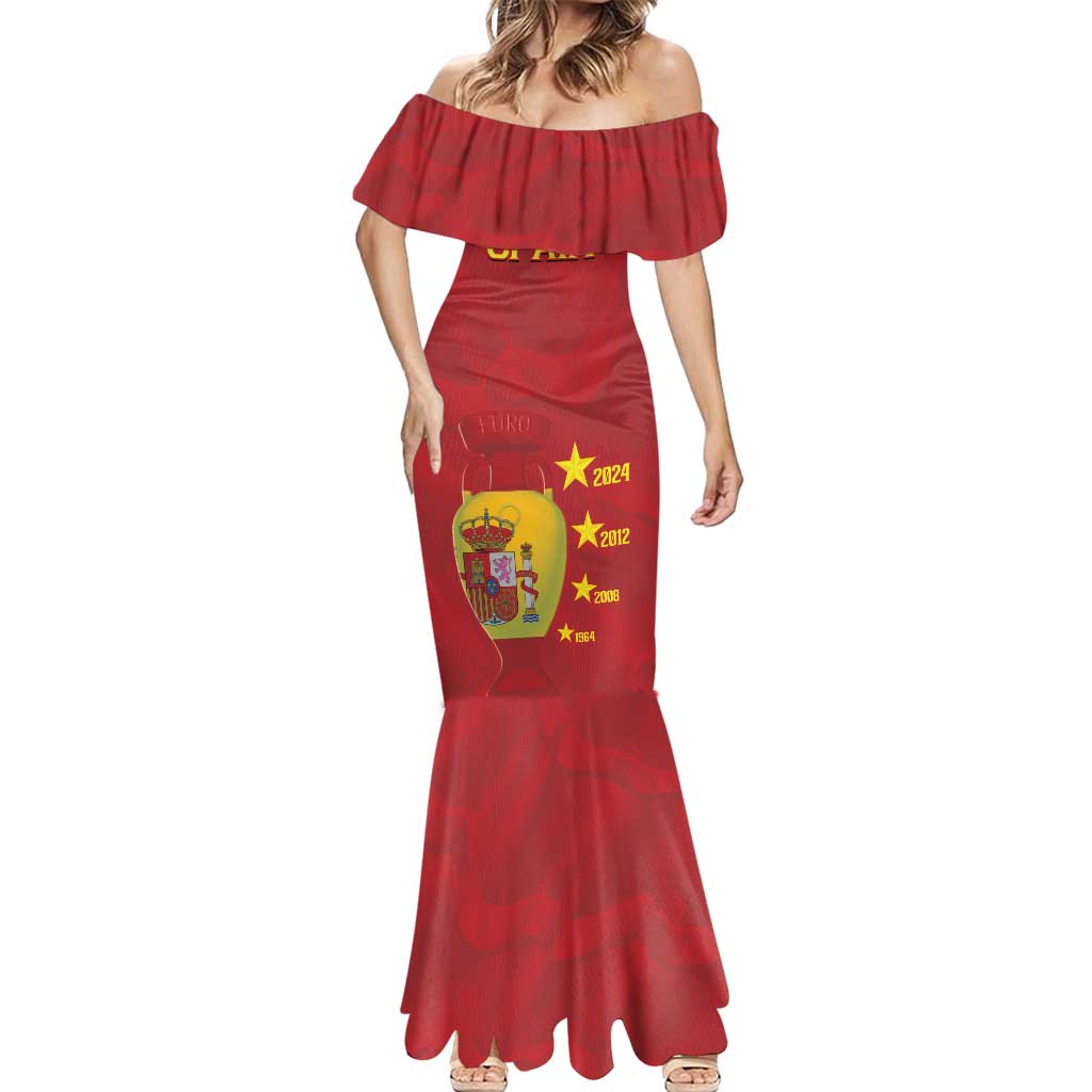 Spain Football Mermaid Dress 4th We Are The Champions - Wonder Print Shop