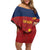 Spain Football Off Shoulder Short Dress 4th We Are The Champions - Wonder Print Shop