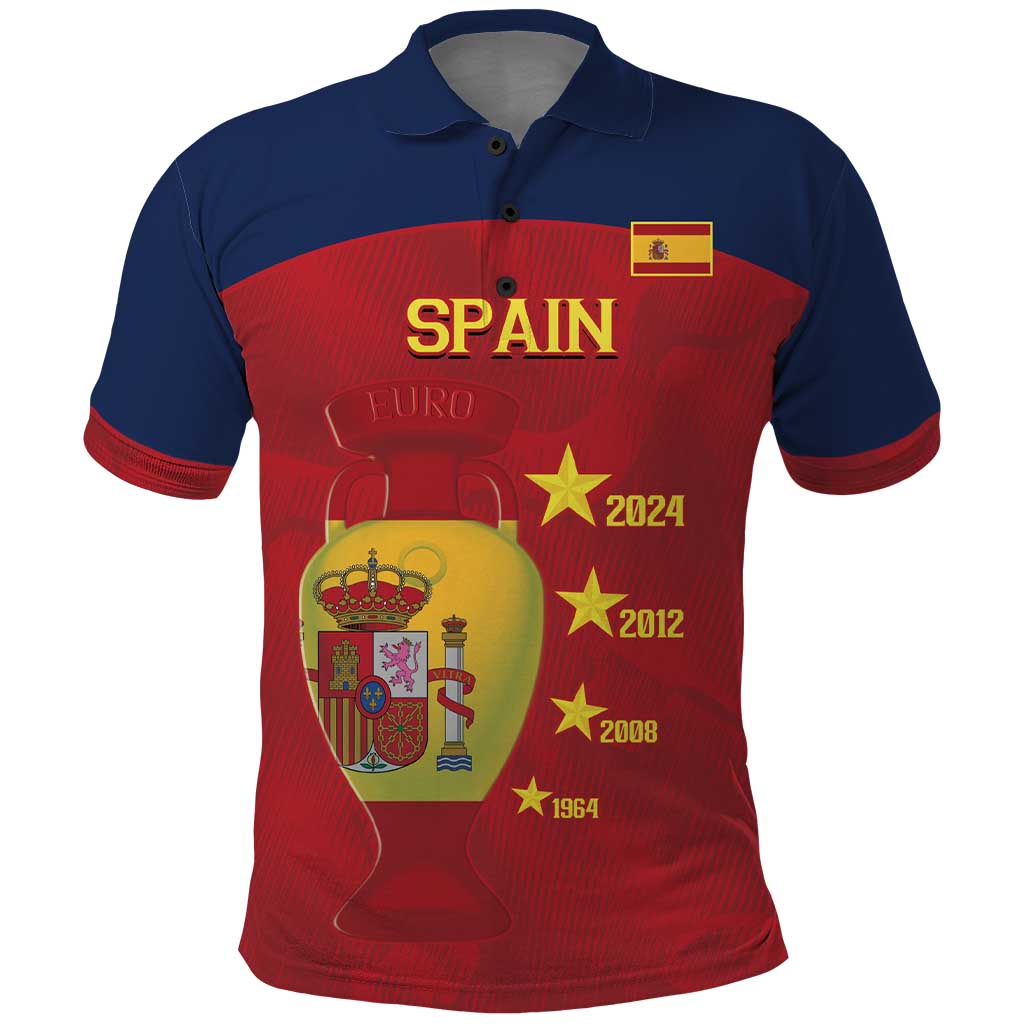 Spain Football Polo Shirt 4th We Are The Champions - Wonder Print Shop