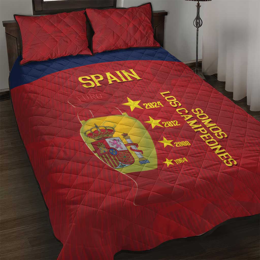 Spain Football Quilt Bed Set 4th We Are The Champions - Wonder Print Shop