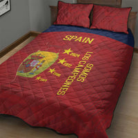 Spain Football Quilt Bed Set 4th We Are The Champions - Wonder Print Shop