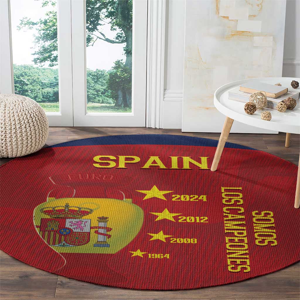 Spain Football Round Carpet 4th We Are The Champions