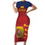 Spain Football Short Sleeve Bodycon Dress 4th We Are The Champions - Wonder Print Shop