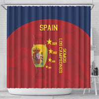Spain Football Shower Curtain 4th We Are The Champions