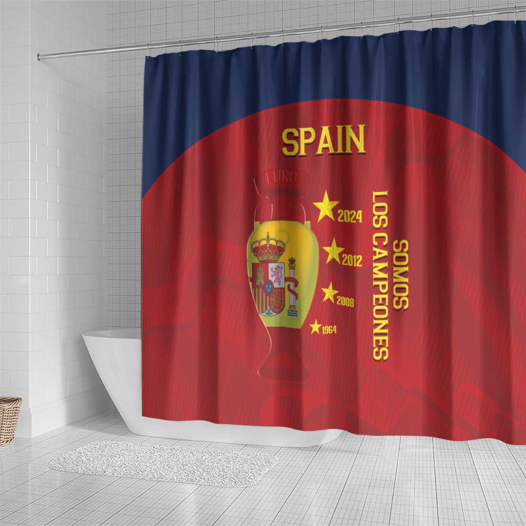 Spain Football Shower Curtain 4th We Are The Champions