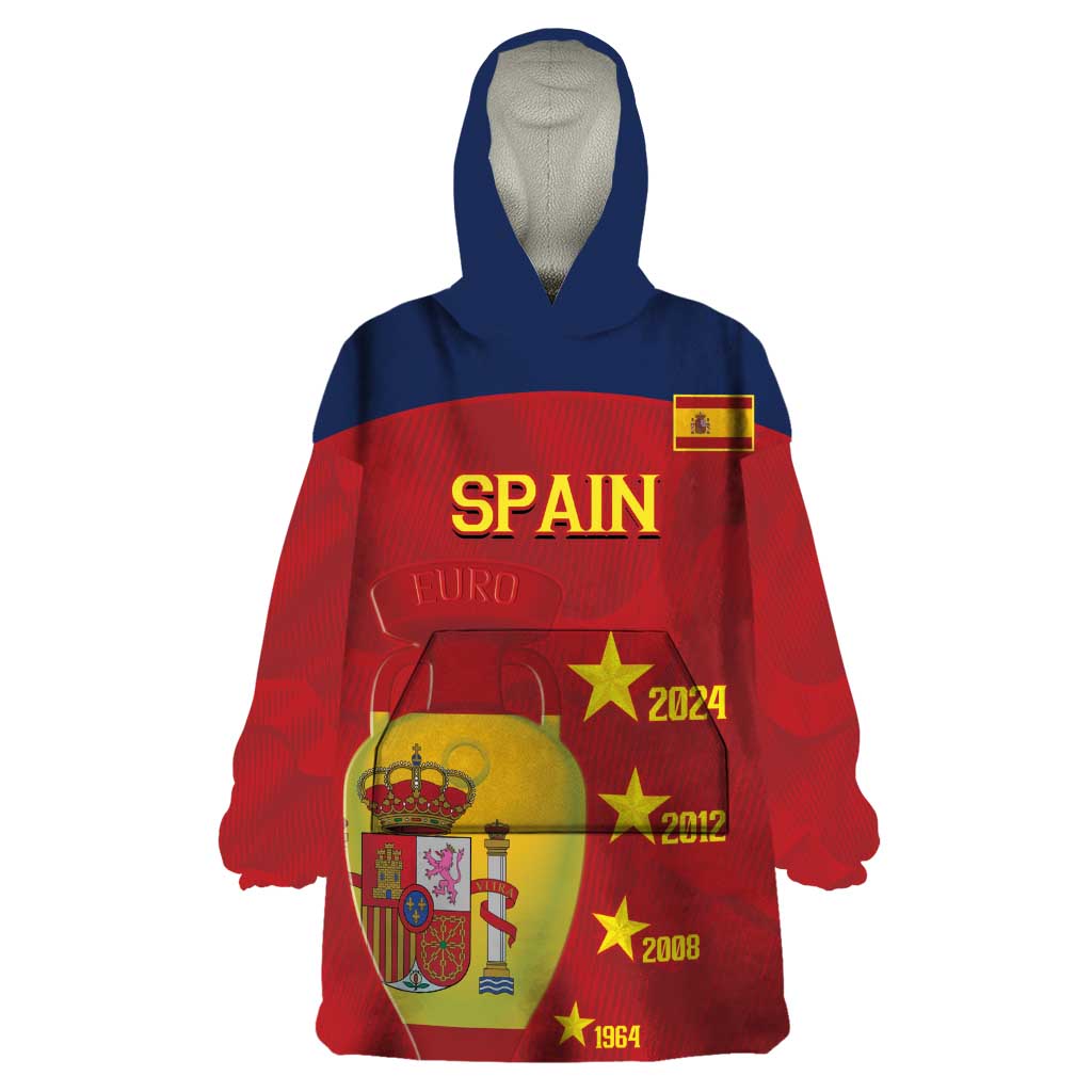 Spain Football Wearable Blanket Hoodie 4th We Are The Champions - Wonder Print Shop