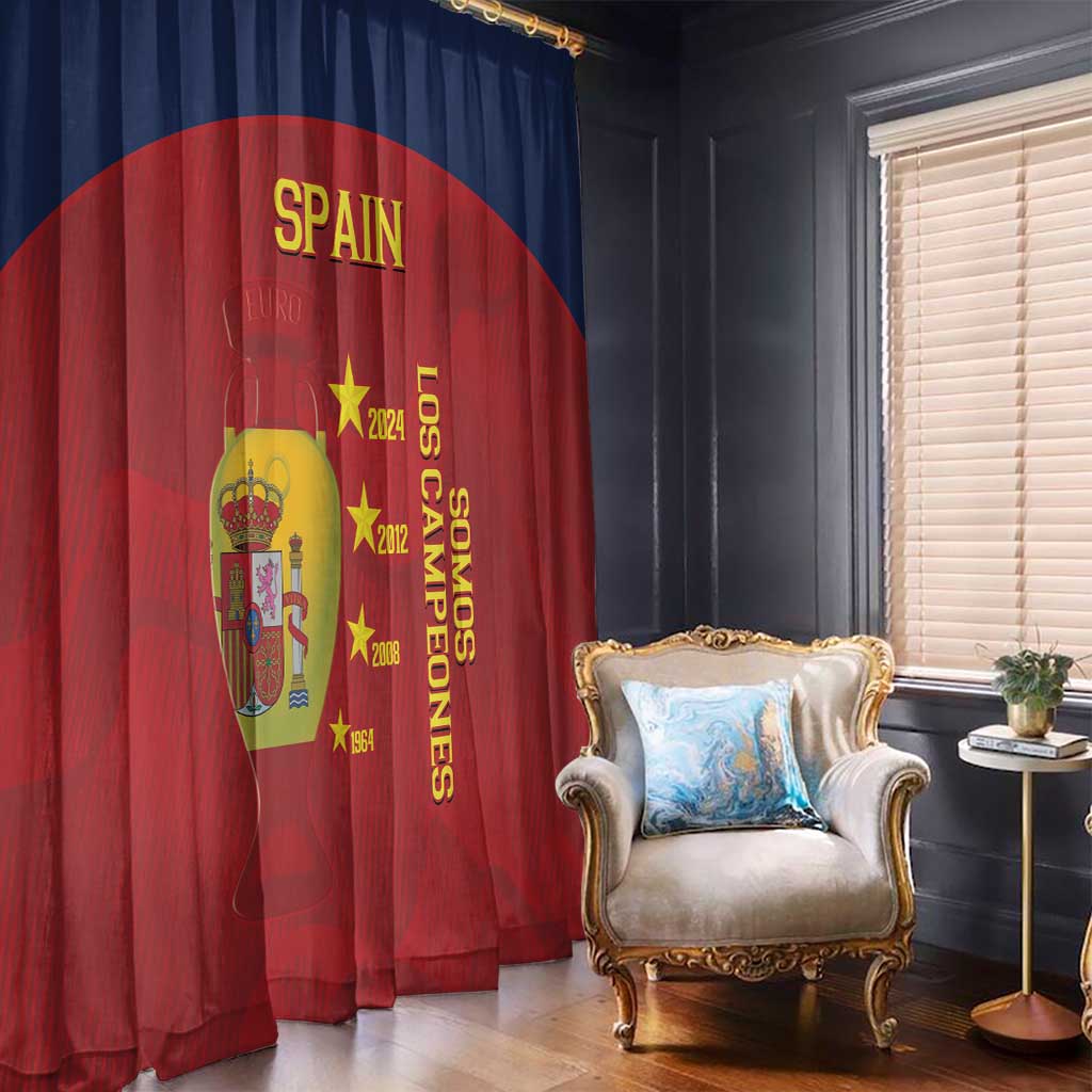 Spain Football Window Curtain 4th We Are The Champions - Wonder Print Shop