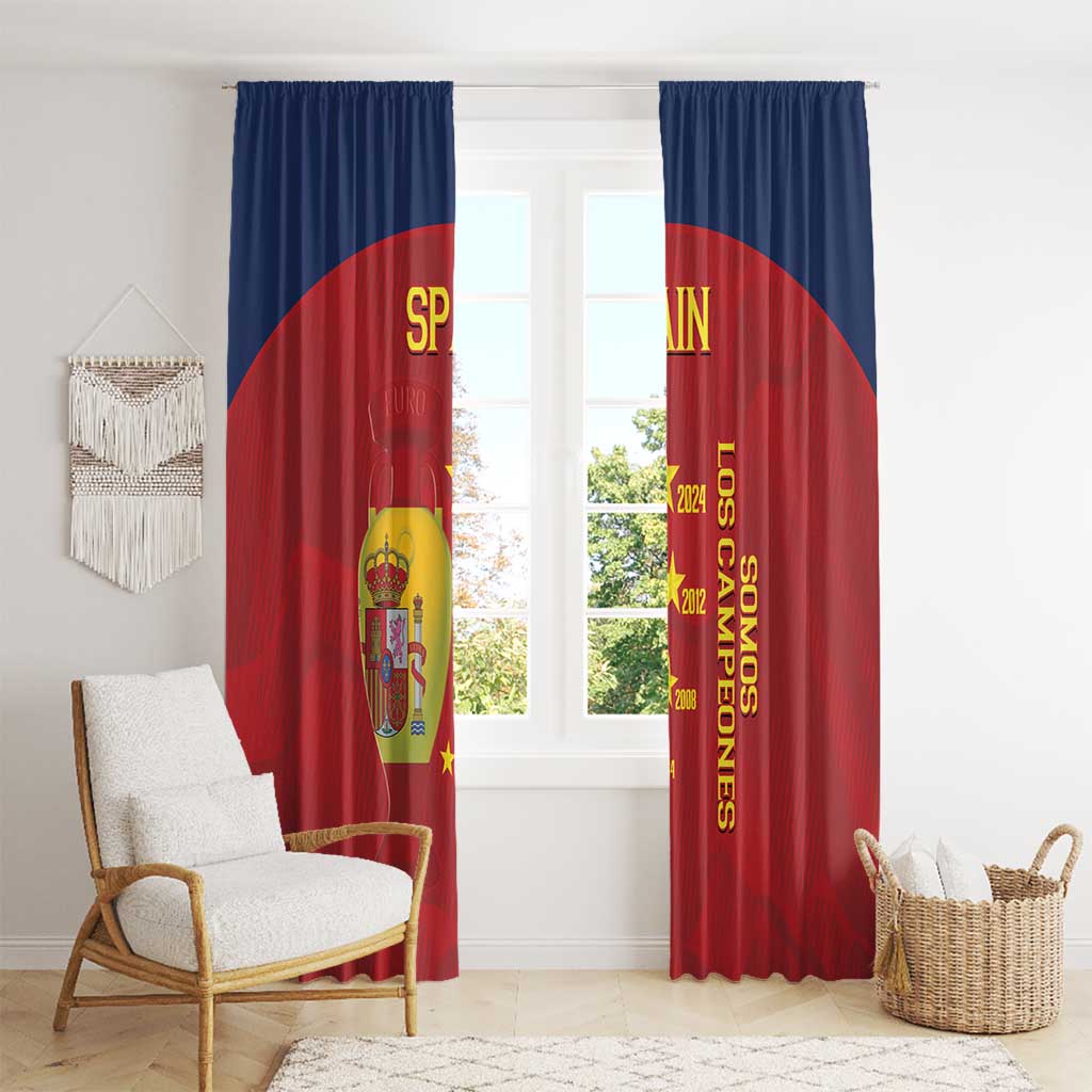 Spain Football Window Curtain 4th We Are The Champions - Wonder Print Shop