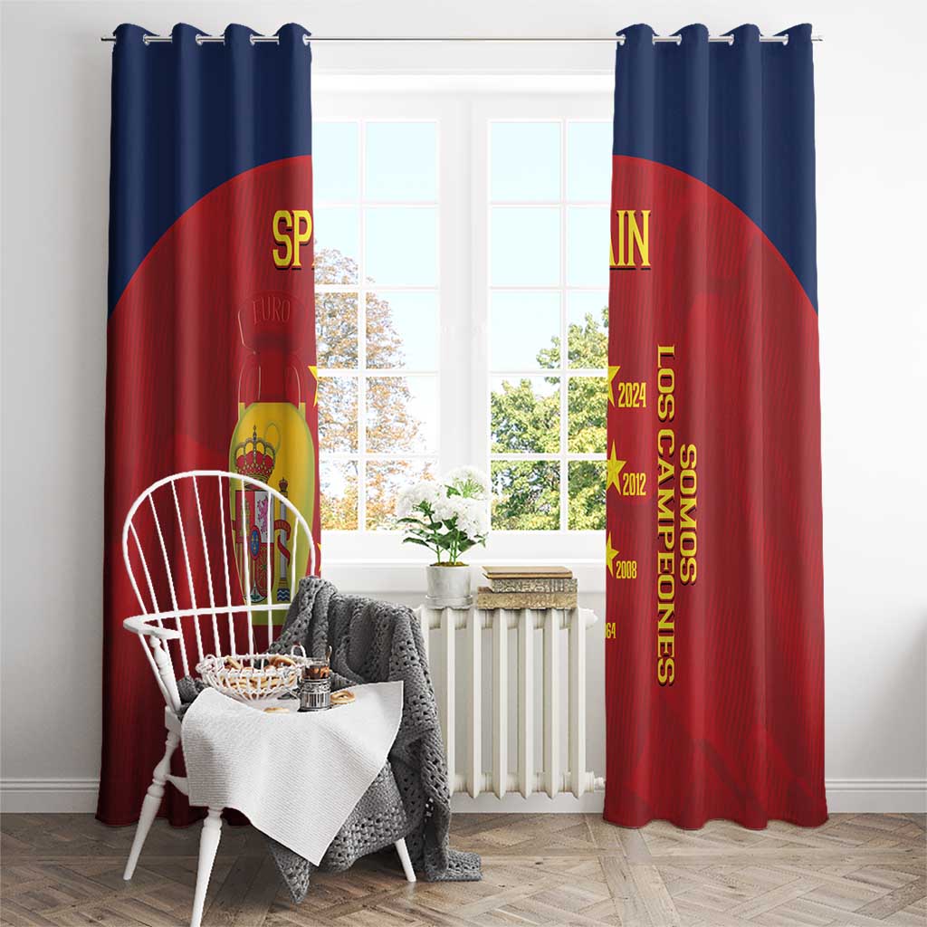 Spain Football Window Curtain 4th We Are The Champions - Wonder Print Shop