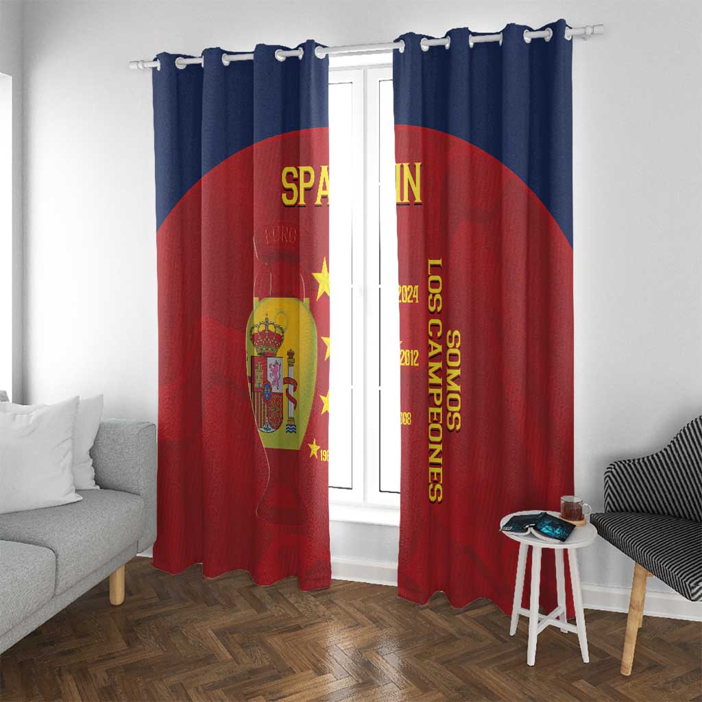 Spain Football Window Curtain 4th We Are The Champions - Wonder Print Shop