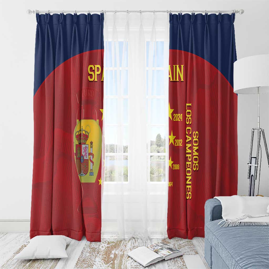 Spain Football Window Curtain 4th We Are The Champions - Wonder Print Shop
