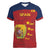 Spain Football Women V-Neck T-Shirt 4th We Are The Champions - Wonder Print Shop
