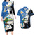 Personalized Nicaragua Independence Day Couples Matching Long Sleeve Bodycon Dress and Hawaiian Shirt Nicaraguan Guardabarranco Mix Sacuanjoche Flowers - Wonder Print Shop