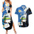Personalized Nicaragua Independence Day Couples Matching Summer Maxi Dress and Hawaiian Shirt Nicaraguan Guardabarranco Mix Sacuanjoche Flowers - Wonder Print Shop