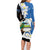 Personalized Nicaragua Independence Day Family Matching Long Sleeve Bodycon Dress and Hawaiian Shirt Nicaraguan Guardabarranco Mix Sacuanjoche Flowers - Wonder Print Shop