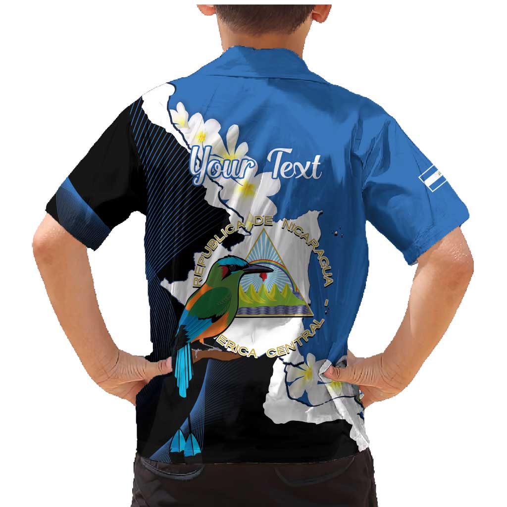 Personalized Nicaragua Independence Day Family Matching Mermaid Dress and Hawaiian Shirt Nicaraguan Guardabarranco Mix Sacuanjoche Flowers - Wonder Print Shop