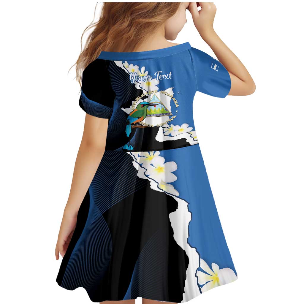 Personalized Nicaragua Independence Day Family Matching Mermaid Dress and Hawaiian Shirt Nicaraguan Guardabarranco Mix Sacuanjoche Flowers - Wonder Print Shop