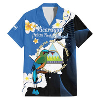 Personalized Nicaragua Independence Day Family Matching Mermaid Dress and Hawaiian Shirt Nicaraguan Guardabarranco Mix Sacuanjoche Flowers - Wonder Print Shop