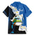Personalized Nicaragua Independence Day Family Matching Mermaid Dress and Hawaiian Shirt Nicaraguan Guardabarranco Mix Sacuanjoche Flowers - Wonder Print Shop