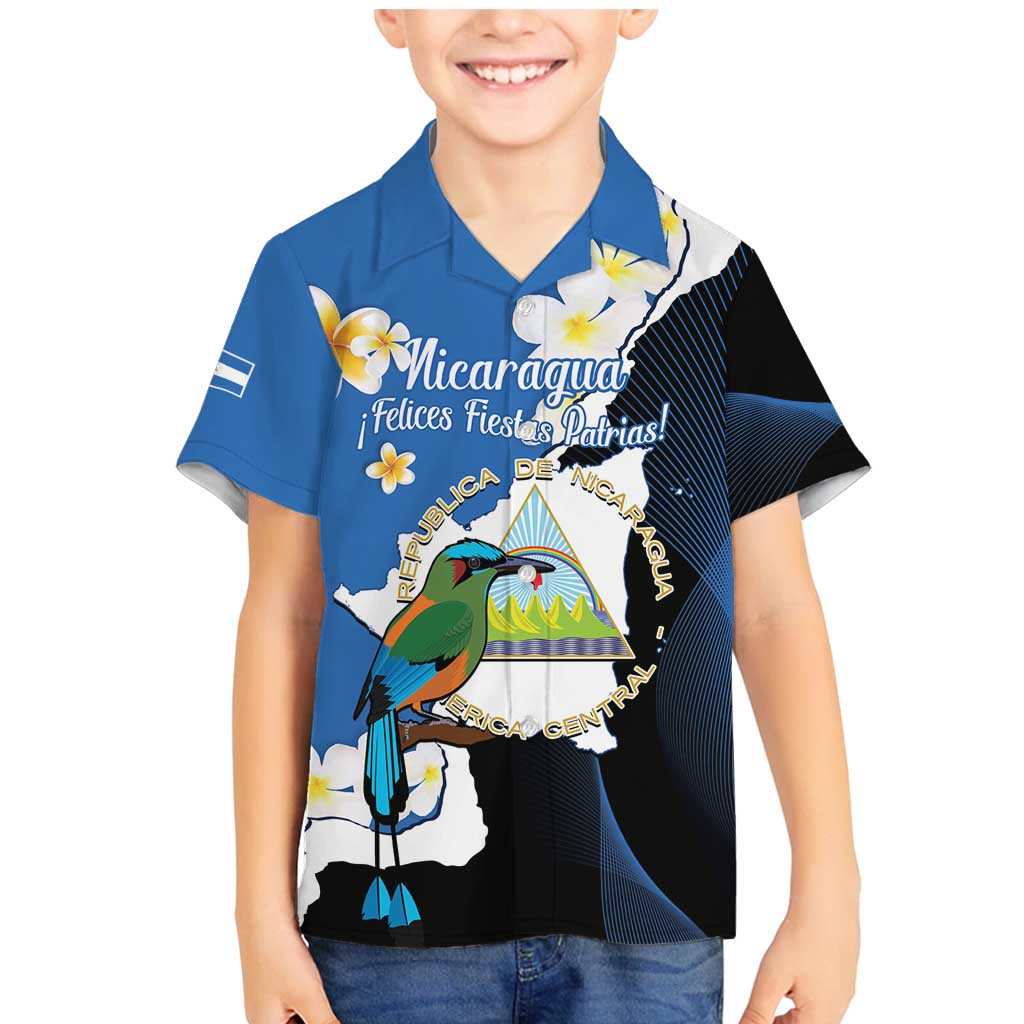 Personalized Nicaragua Independence Day Family Matching Mermaid Dress and Hawaiian Shirt Nicaraguan Guardabarranco Mix Sacuanjoche Flowers - Wonder Print Shop
