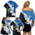 Personalized Nicaragua Independence Day Family Matching Off Shoulder Short Dress and Hawaiian Shirt Nicaraguan Guardabarranco Mix Sacuanjoche Flowers - Wonder Print Shop