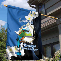 Personalized Nicaragua Independence Day Garden Flag Nicaraguan Guardabarranco Mix Sacuanjoche Flowers - Wonder Print Shop