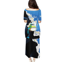 Personalized Nicaragua Independence Day Puletasi Nicaraguan Guardabarranco Mix Sacuanjoche Flowers - Wonder Print Shop