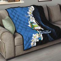 Personalized Nicaragua Independence Day Quilt Nicaraguan Guardabarranco Mix Sacuanjoche Flowers - Wonder Print Shop
