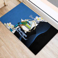 Personalized Nicaragua Independence Day Rubber Doormat Nicaraguan Guardabarranco Mix Sacuanjoche Flowers - Wonder Print Shop