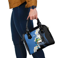 Personalized Nicaragua Independence Day Shoulder Handbag Nicaraguan Guardabarranco Mix Sacuanjoche Flowers
