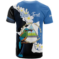 Personalized Nicaragua Independence Day T Shirt Nicaraguan Guardabarranco Mix Sacuanjoche Flowers - Wonder Print Shop