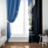Personalized Nicaragua Independence Day Window Curtain Nicaraguan Guardabarranco Mix Sacuanjoche Flowers - Wonder Print Shop