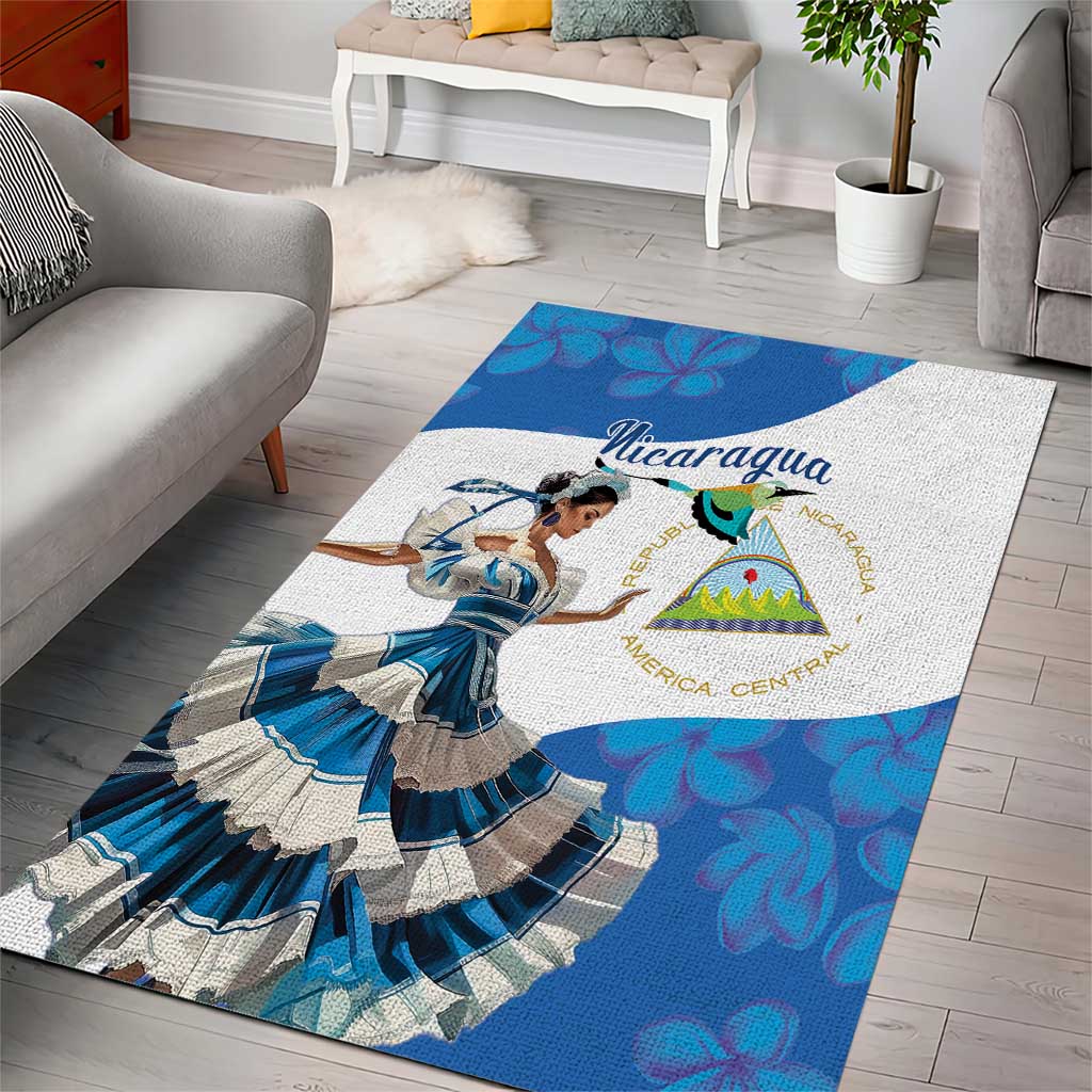 Felices Fiestas Patrias Nicaragua Area Rug Bailes Nicaraguan Girl - Wonder Print Shop