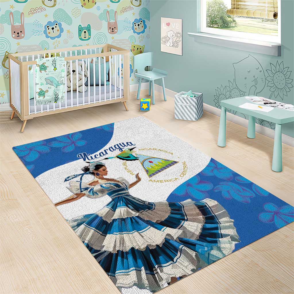 Felices Fiestas Patrias Nicaragua Area Rug Bailes Nicaraguan Girl - Wonder Print Shop