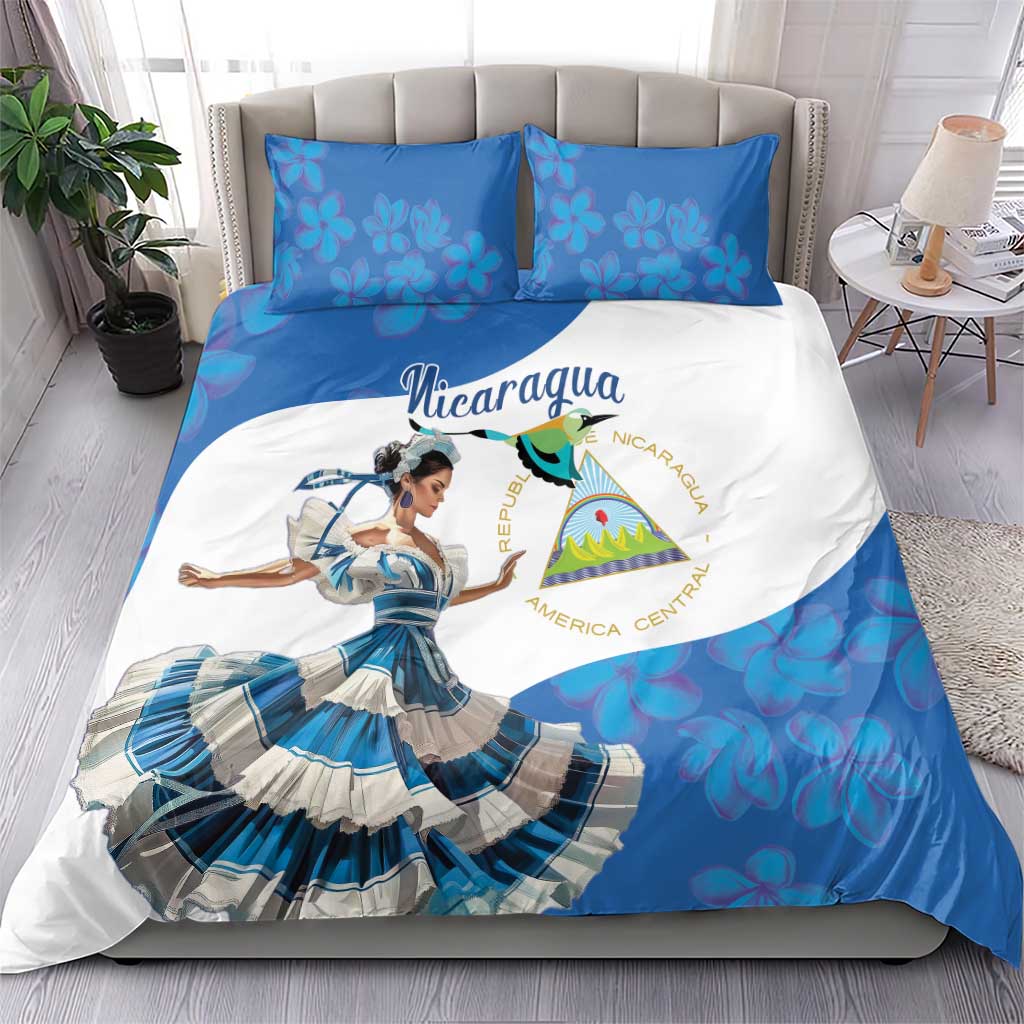 Felices Fiestas Patrias Nicaragua Bedding Set Bailes Nicaraguan Girl - Wonder Print Shop
