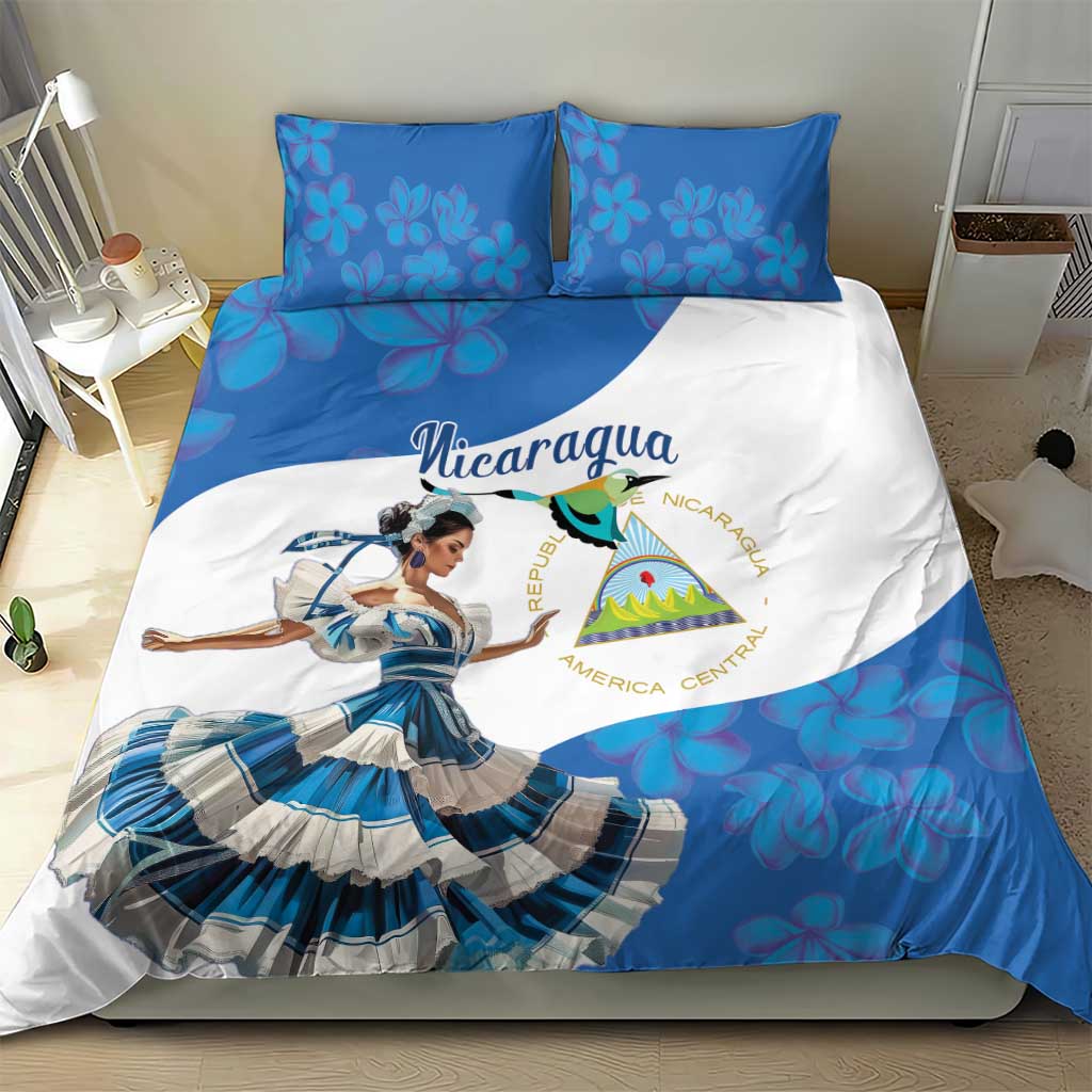 Felices Fiestas Patrias Nicaragua Bedding Set Bailes Nicaraguan Girl - Wonder Print Shop
