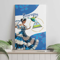 Felices Fiestas Patrias Nicaragua Canvas Wall Art Bailes Nicaraguan Girl - Wonder Print Shop