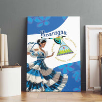 Felices Fiestas Patrias Nicaragua Canvas Wall Art Bailes Nicaraguan Girl - Wonder Print Shop