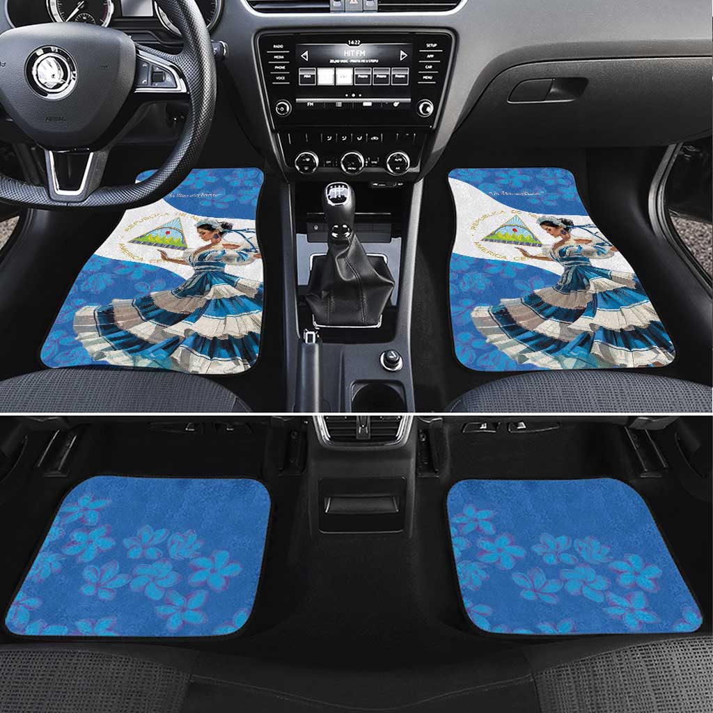 Felices Fiestas Patrias Nicaragua Car Mats Bailes Nicaraguan Girl - Wonder Print Shop