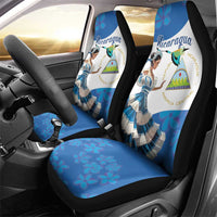 Felices Fiestas Patrias Nicaragua Car Seat Cover Bailes Nicaraguan Girl - Wonder Print Shop